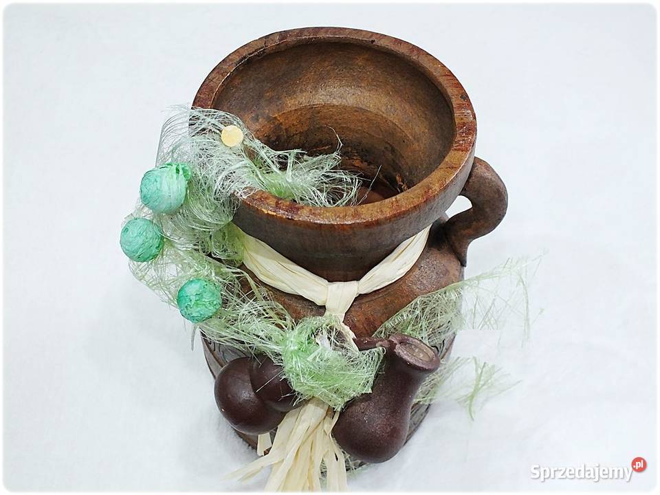 Dzbanek Dzban dekoracyjny gliniany Piękna Żary sprzedam