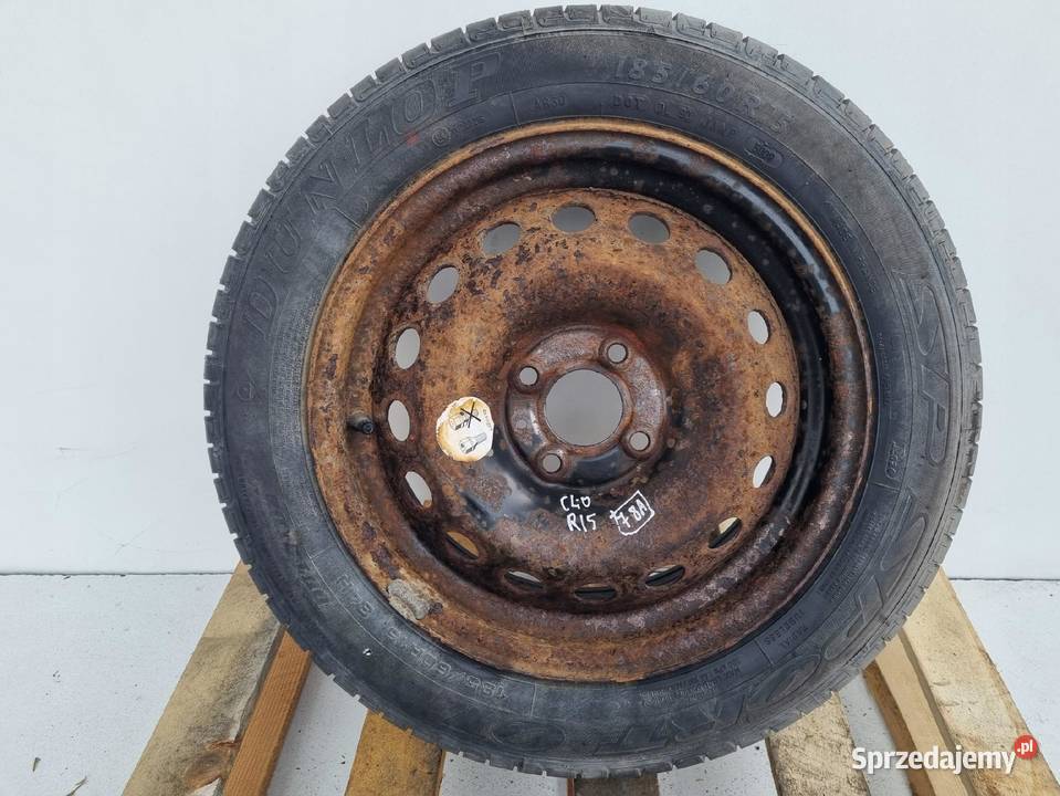 Clio II III Kangoo KOŁO ZAPASOWE Zapas 18565 R15 Rudka