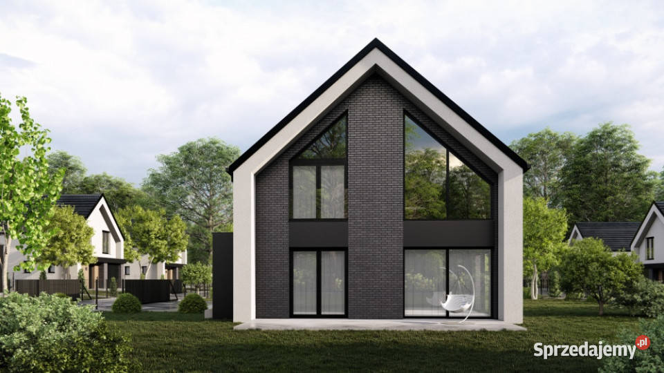 Wolnostojący dom z garażem antresolą i widokiem 189m2 Michałowice