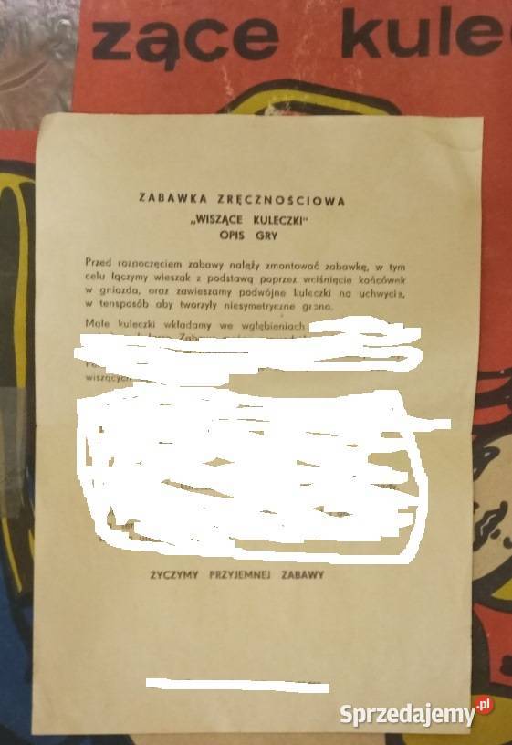 jakaś stara gra Wiszące kuleczki zabawka zabawki Rzeszów