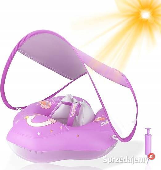 WYRIAZA Koło do Pływania Niemowląt z Daszkiem