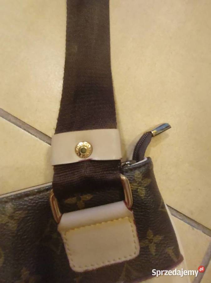 Torebka skórzana w monogramy fason listonoszka i Gliwice