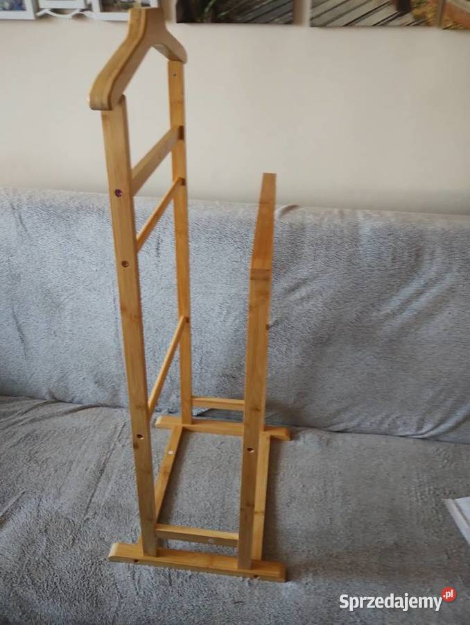 Bambusowy sługa wieszak Ełk sprzedam