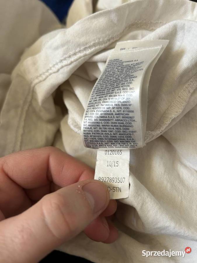 Męska biała koszulka TOMMY HILFIGER M OKAZJA Zamość