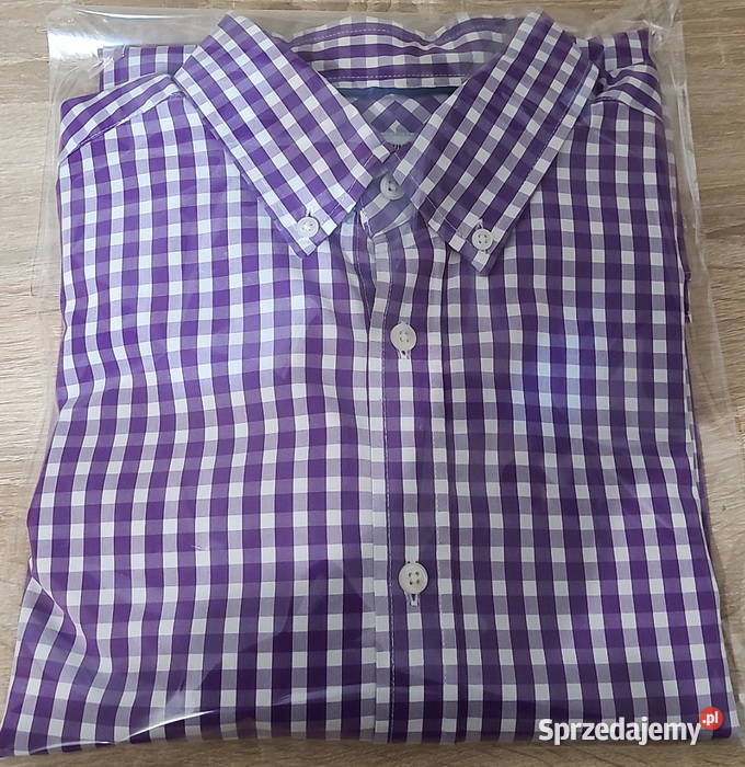 Koszula męska w kratkę bawełna 100 bawełna Odzież codzienna Radom sprzedam