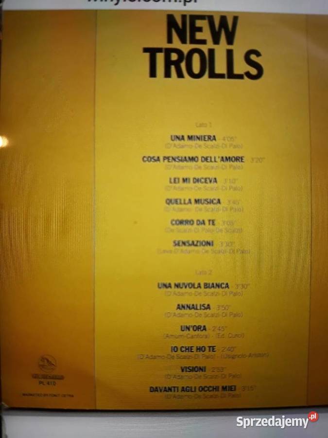 Perełka włoskiego Prog Rocka TROLLS Trolls 1970 podkarpackie