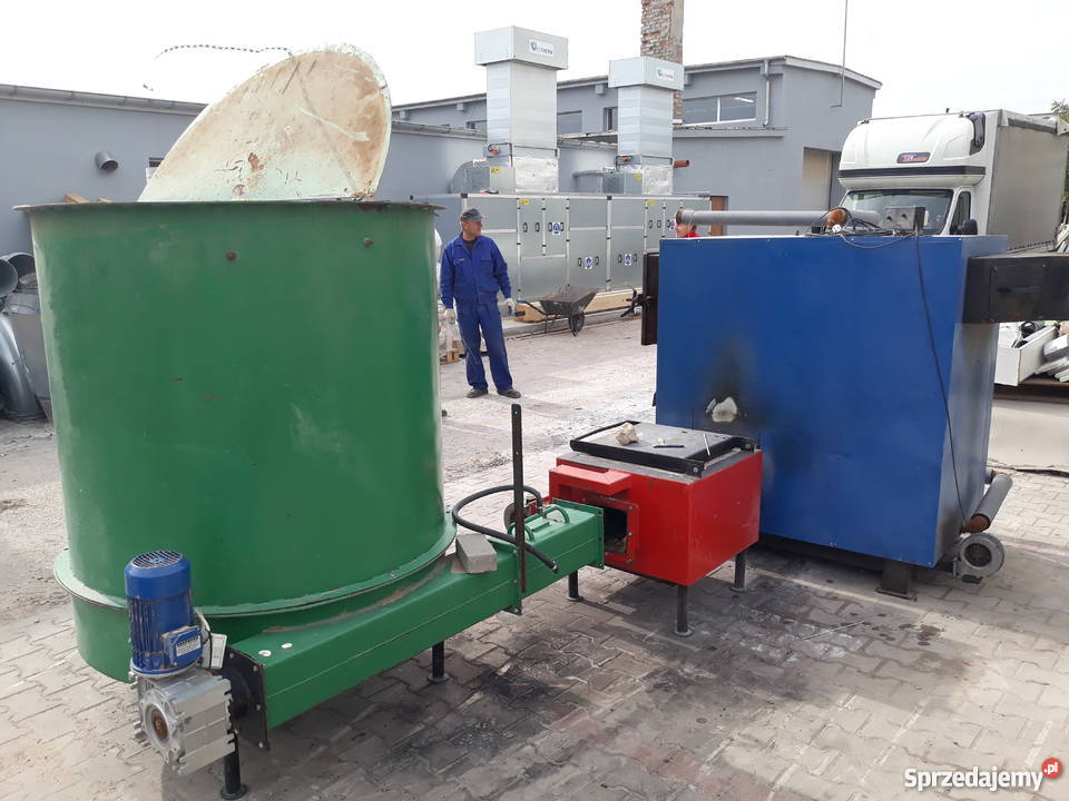 Piec kocioł na trociny Zestaw piec podajnik Białystok