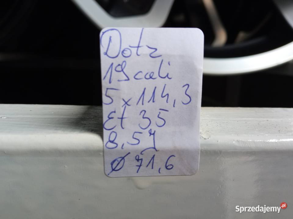 Felgi Dotz 5x1143 et35 Kia Hyundai Honda Toyota Szczukowskie Górki