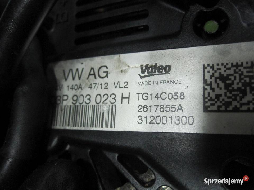 SKODA FABIA II Alternator 03P903023H TG14C058 świętokrzyskie