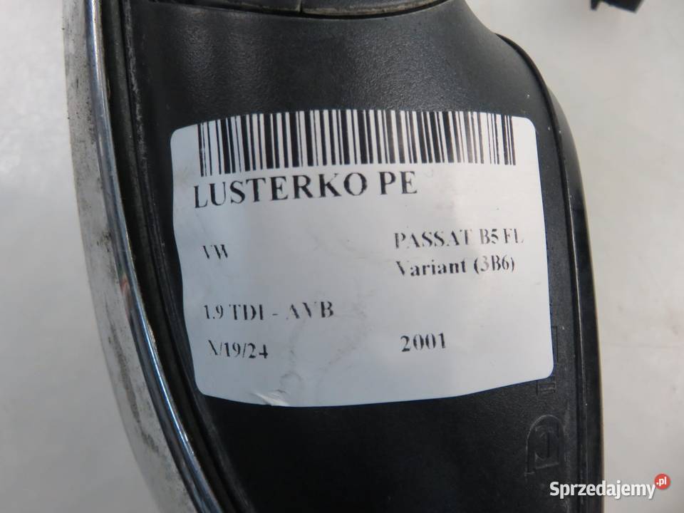 LUSTERKO PRAWE VW PASSAT B5 FL LO41 5 PIN małopolskie