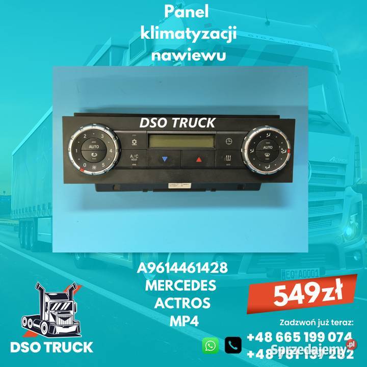 Panel klimatyzacji nawiewu A9614461428 MERCEDES ciężarowe Zawichost