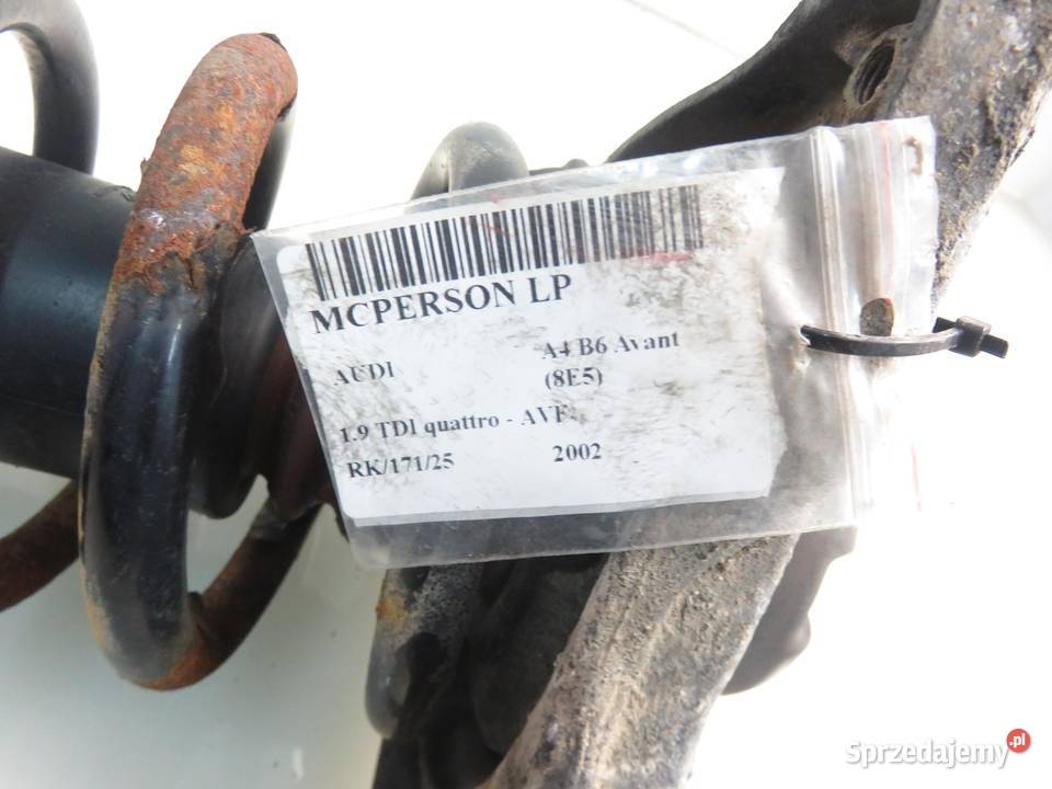 MCPERSON LEWY PRZEDNI AUDI A4 B6 19 TDI 558301 sprzedam