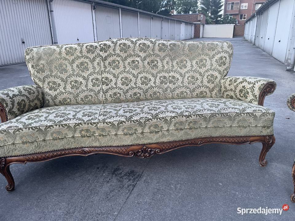 Zabytkowy styl wyjątkowy komplet sofa 2 fotele Meble podlaskie Białystok