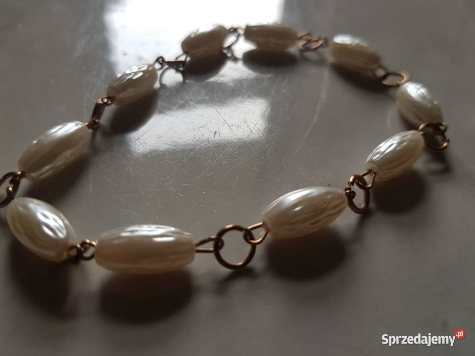 bransoletka z perłowej masy koraliki galanteria Kielce