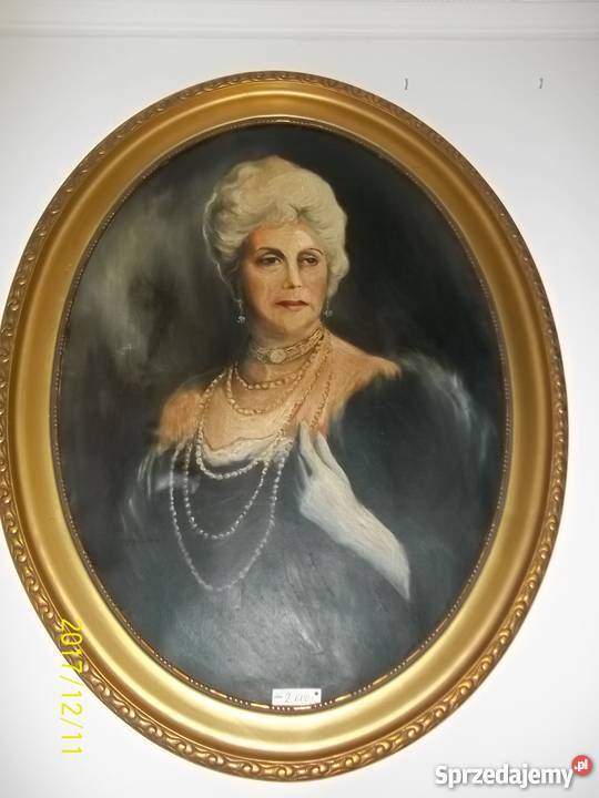 Obraz olejny Dama duży 114x80 lubelskie Lublin sprzedam