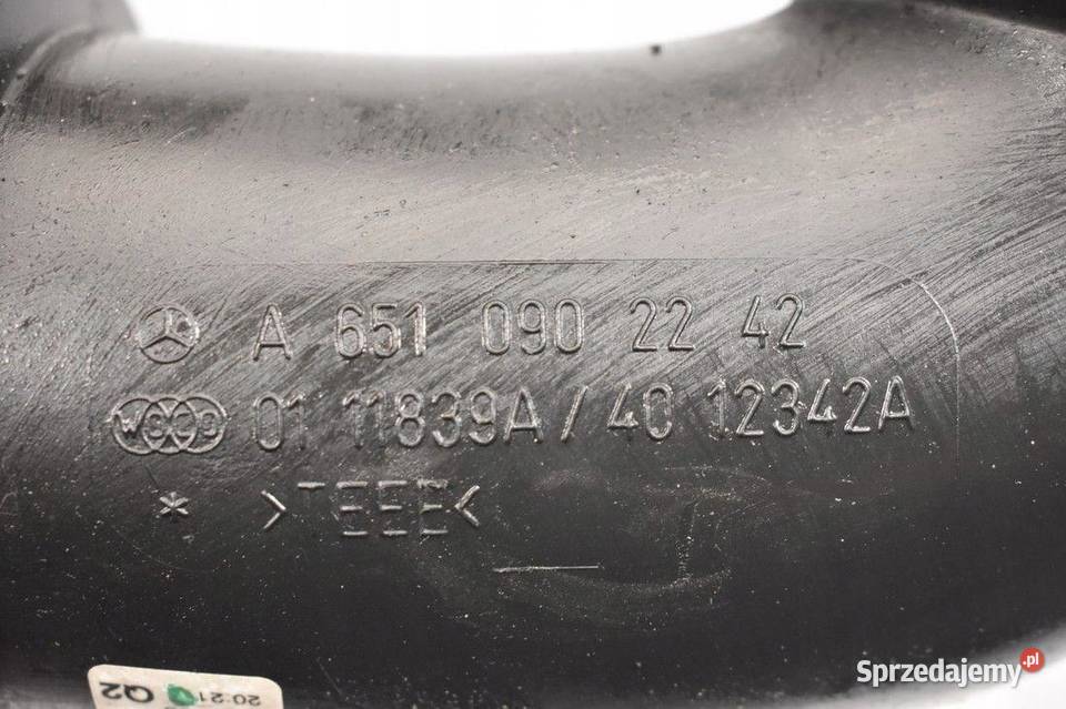 WĄŻ RURA DOLOT POWIETRZA W246 18 CDI A6510902242
