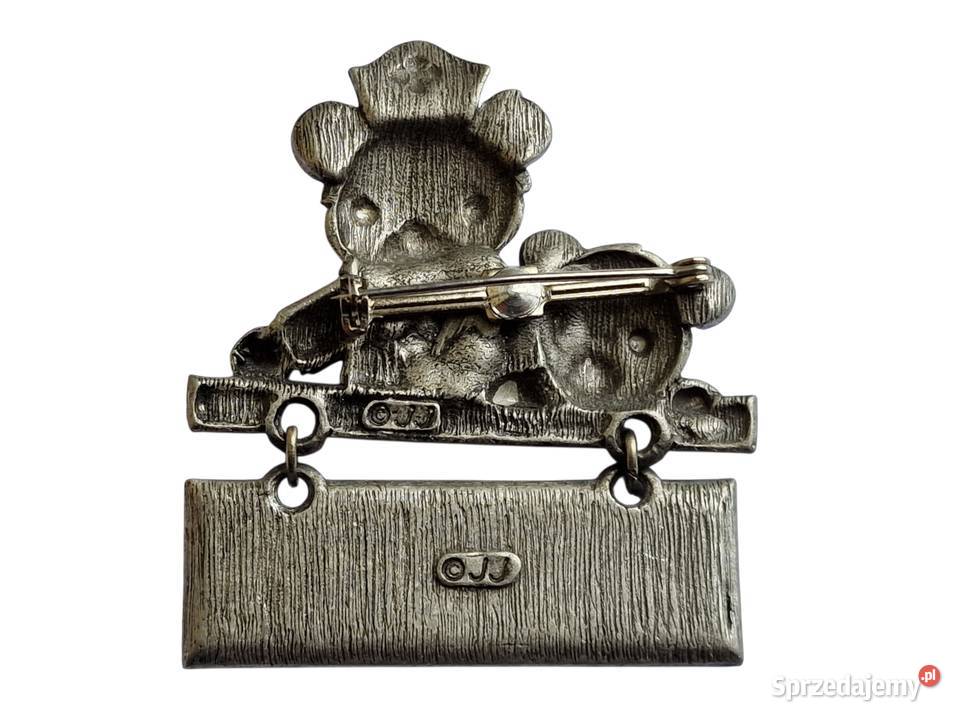 VINTAGE BROSZKA MISIE JONETTE JEWELERY CYNA Częstochowa