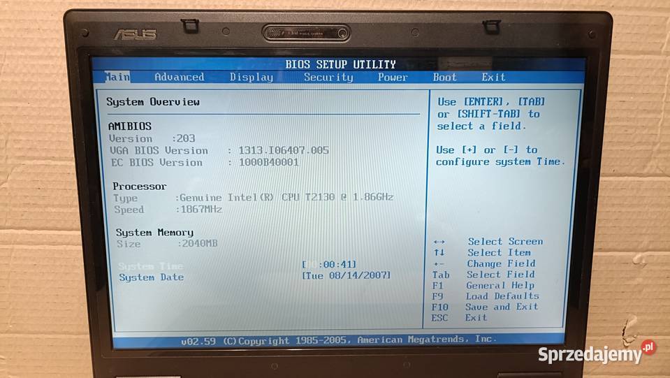 Laptop ASUS F7F7S025C Poznań