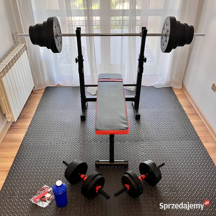 Zestaw Do Ćwiczeń 96 Siłownia Ławeczka Hantle sprzedam
