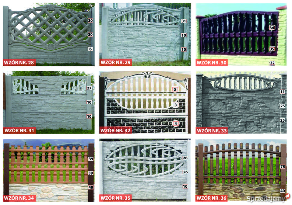 Ogrodzenia betonowe Łomża