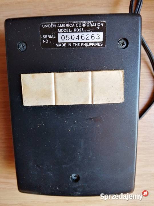 Kolekcjonerski Antyradar Retro Uniden RD27 Pszczyna