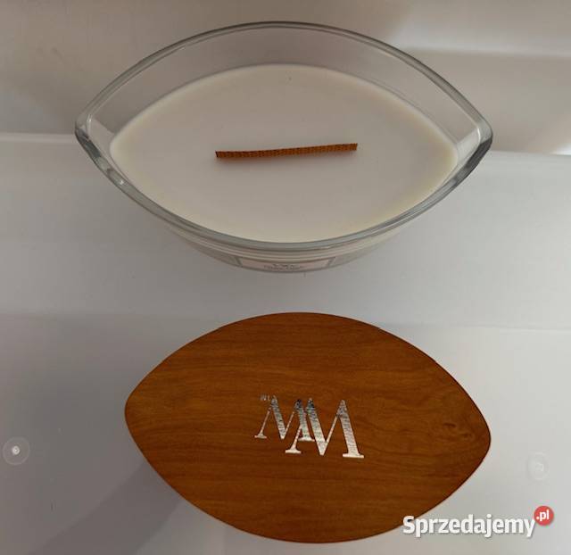 Świeca zapachowa Woodwick Smoked Jasmine elipsa Warszawa sprzedam