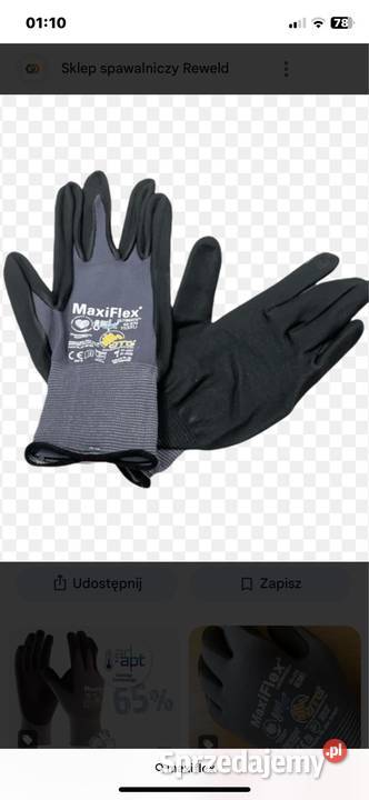 Rekawice robocze MaxiFlex podkarpackie sprzedam
