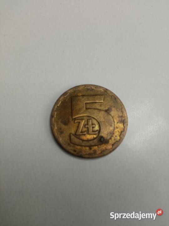 Moneta 5 z 1975 roku Myślenice