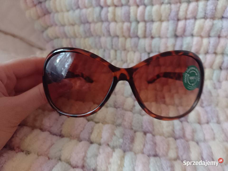 Brązowe Bogato zdobione okulary przeciwsłoneczne Filtr UV-400 kat. 3  Kraków