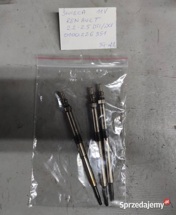 Świeca żarowa Renault 22 25 DTI DCI 0100226351 osobowe świętokrzyskie Suchedniów