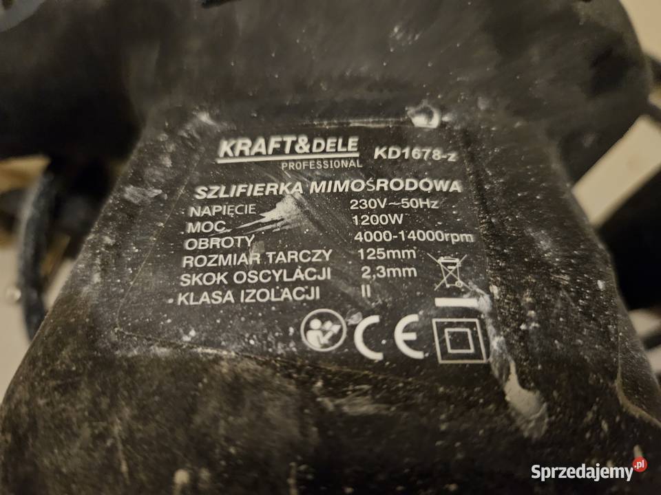 Szlifierka mimośrodowa KraftDele 1678z 1200W Lublin sprzedam