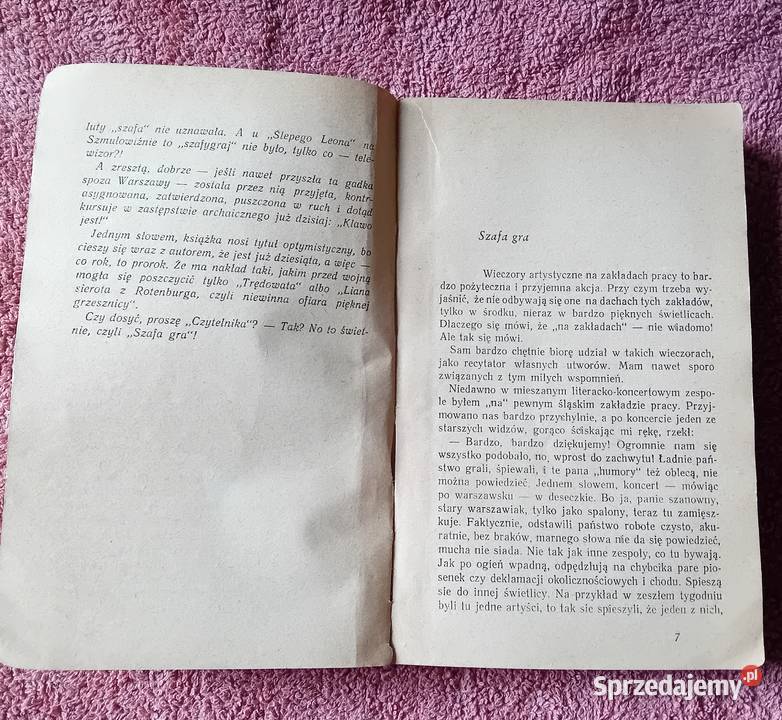 Wiech Szafa gra Czytelnik 1955 r Wydanie I Koźminek