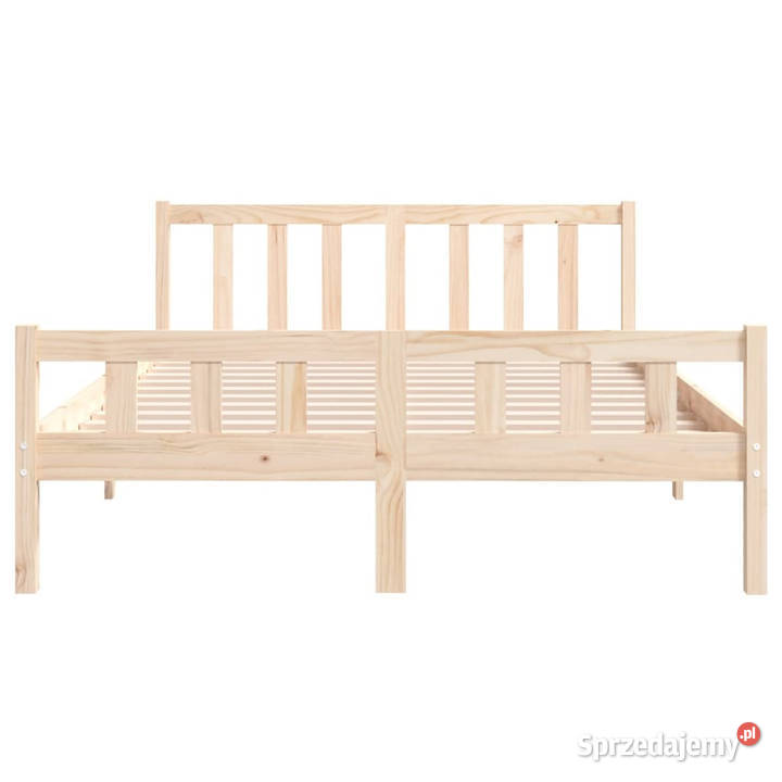 Rama łóżka lite drewno podwójna 120x190 WM810649 Warszawa