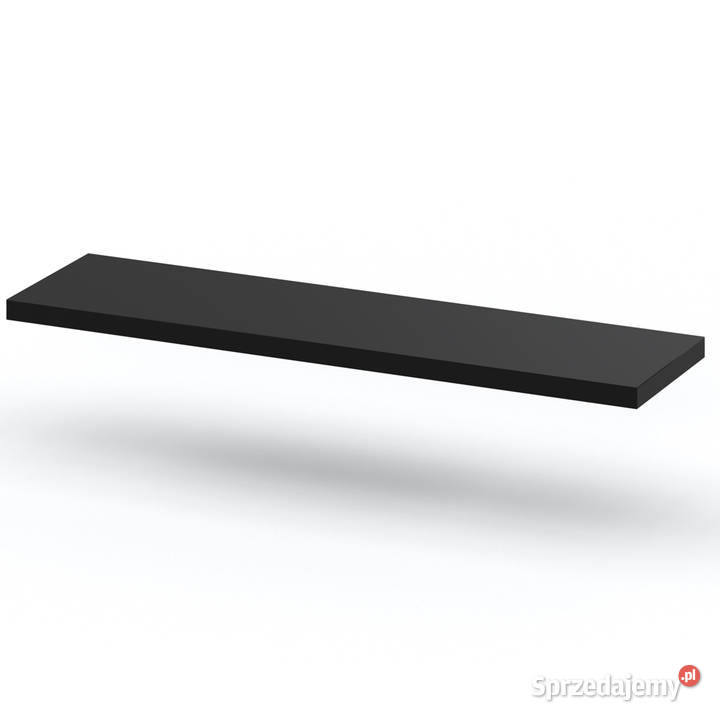 Półka Wisząca Ścienna Na Książki Dzieci Czarna 1.8cm