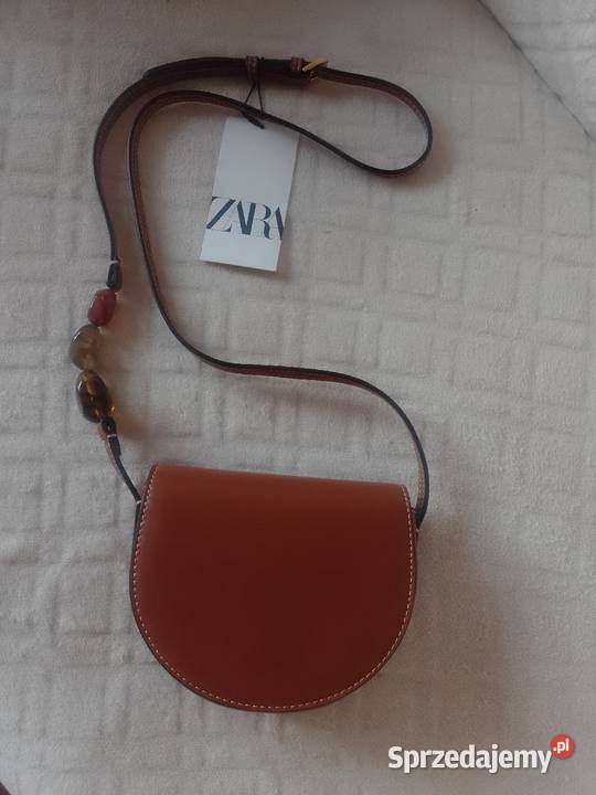 ZARA Brązowa bogato zdobiona torebka listonoszka Moda i Styl małopolskie Kraków sprzedam