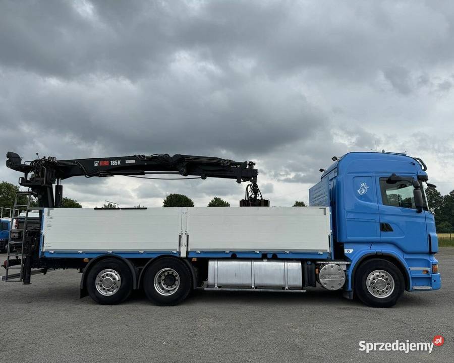 Scania Skrzynia z dzwigiem niebieski Warszawa