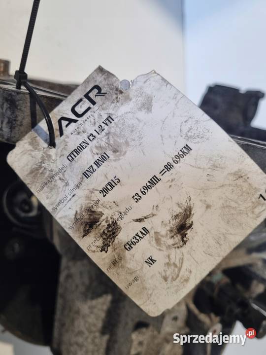 SKRZYNIA BIEGÓW Citroen C3 II 12 VTI MANUALNA Chełm sprzedam