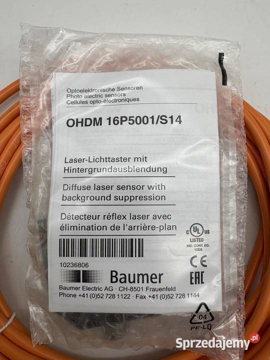 Baumer OHDM 16P5001S14 Czujnik laserowy mazowieckie sprzedam