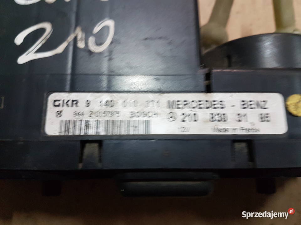 MERCEDES W210 E KLASA PANEL OGRZEWANIA NAWIEWU Wyposażenie wnętrza Wyposażenie wnętrza wielkopolskie Turek