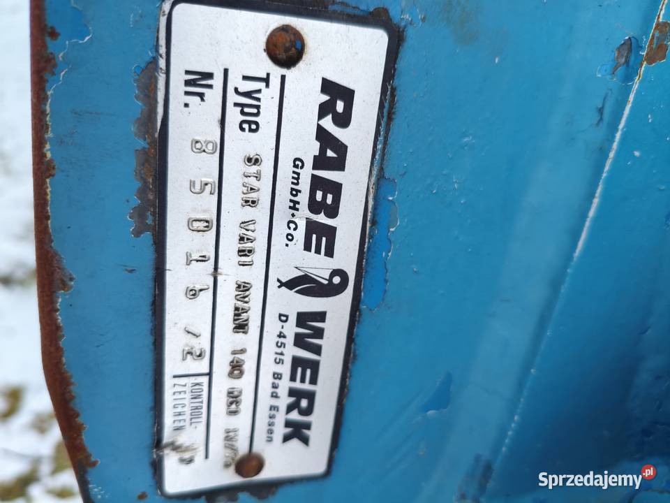 Pług obrotowy 4skibowy Rabe Werk Kverneland z Kverneland Ostrówek