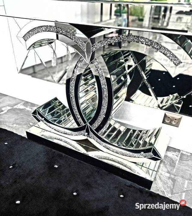 Nowoczesna lustrzana konsola z kryształkami Nowy Sącz