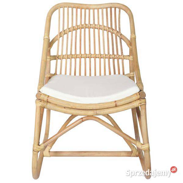Krzesło rattanowe lniana poduszka325481 Warszawa