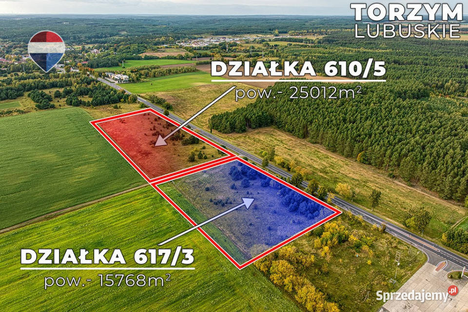 Na sprzedaż 2 działki z potencjałem Torzym