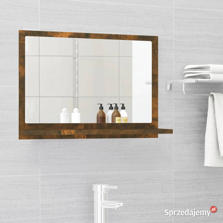 Lustro łazienkowe przydymiony dąb 60x105x37 mazowieckie sprzedam