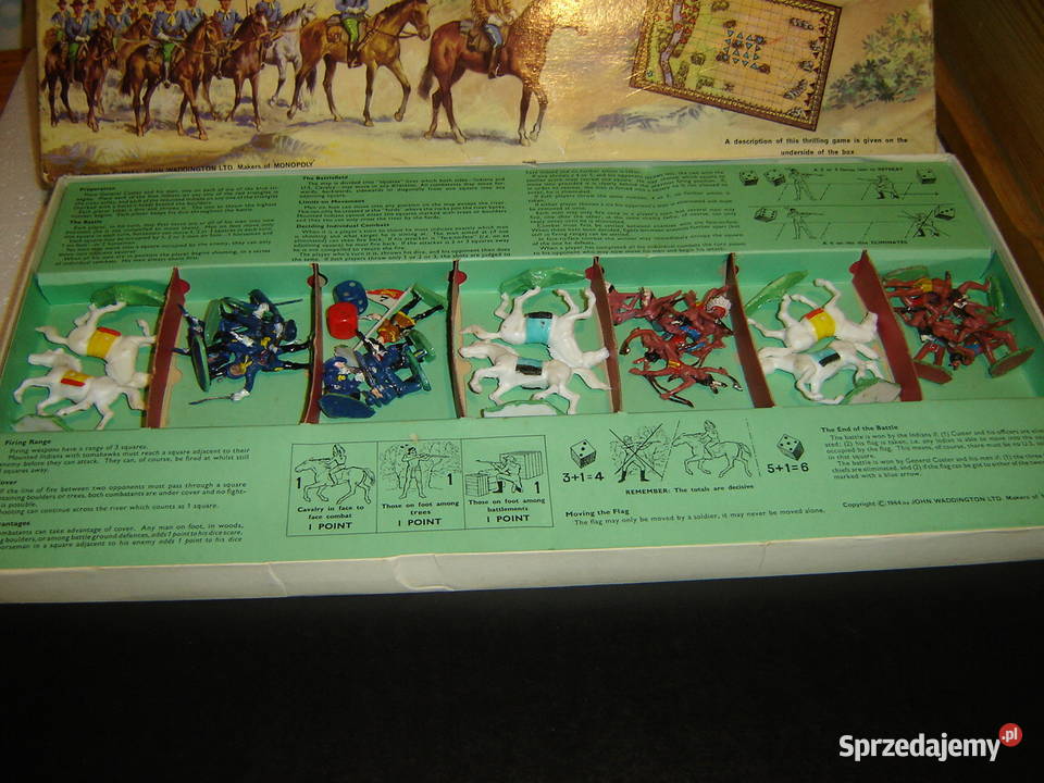 Bitwa Little Big Horn Waddingtons 1964 małopolskie Nowy Sącz