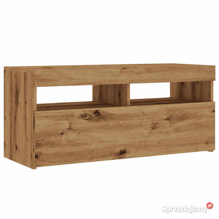 Szafka pod TV z oświetleniem LED dąb artisan Warszawa sprzedam
