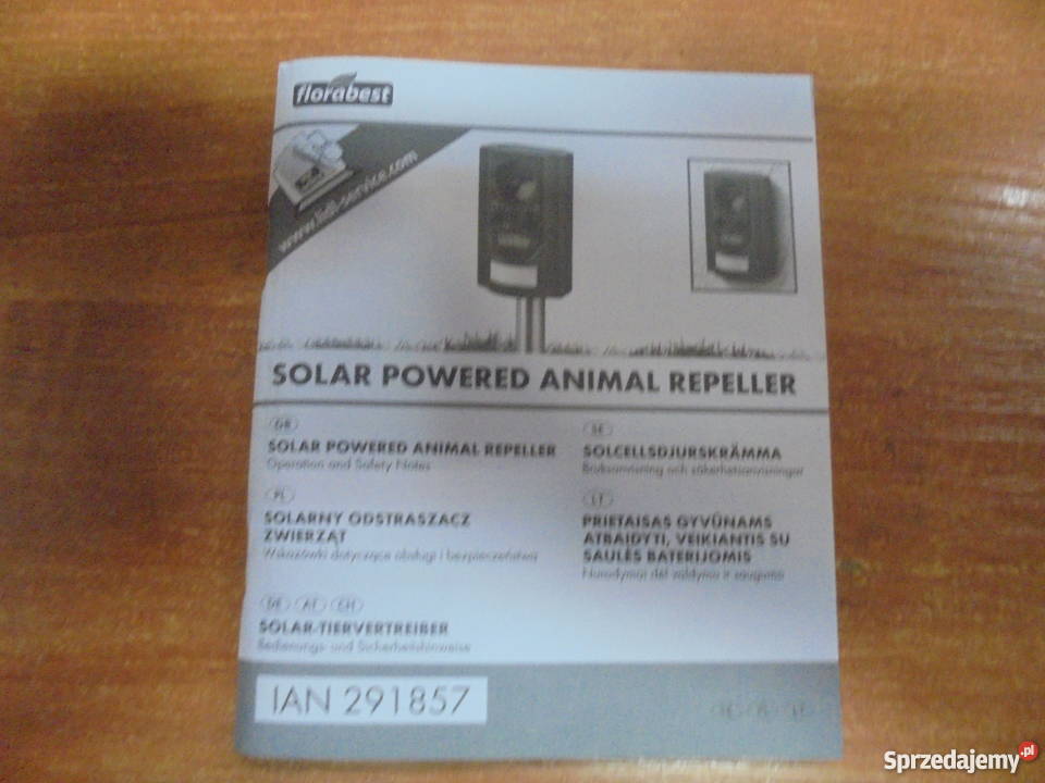 Odstraszacz Zwierząt SOLARNY Nieużywany Katowice sprzedam