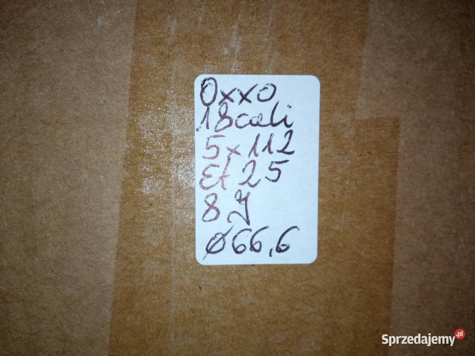 Felgi Oxxo 18 5x112 et25 8J Audi Mercedes Seat Samochodowe Szczukowskie Górki