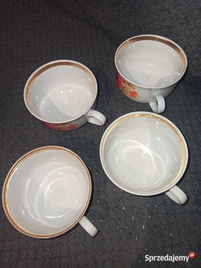 4 filiżanki do kawy herbaty porcelana PRL w Warszawa