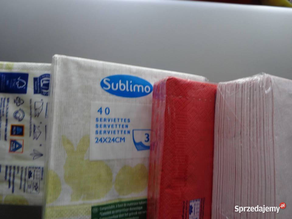 serwetki papierowe 4 opakowania Serwety i serwetki Poznań